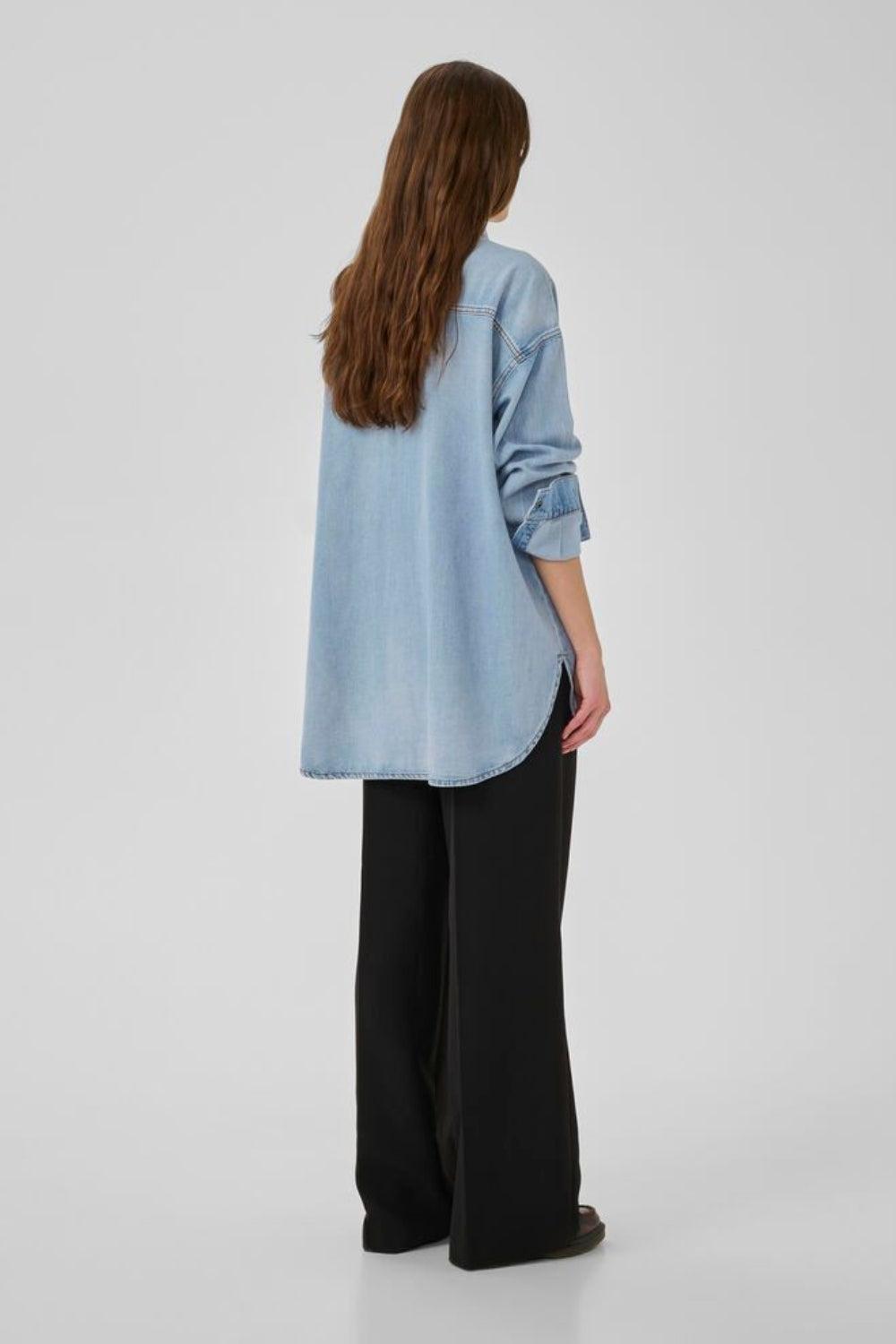 HilmaMW Denim Shirt Light Blue Wash