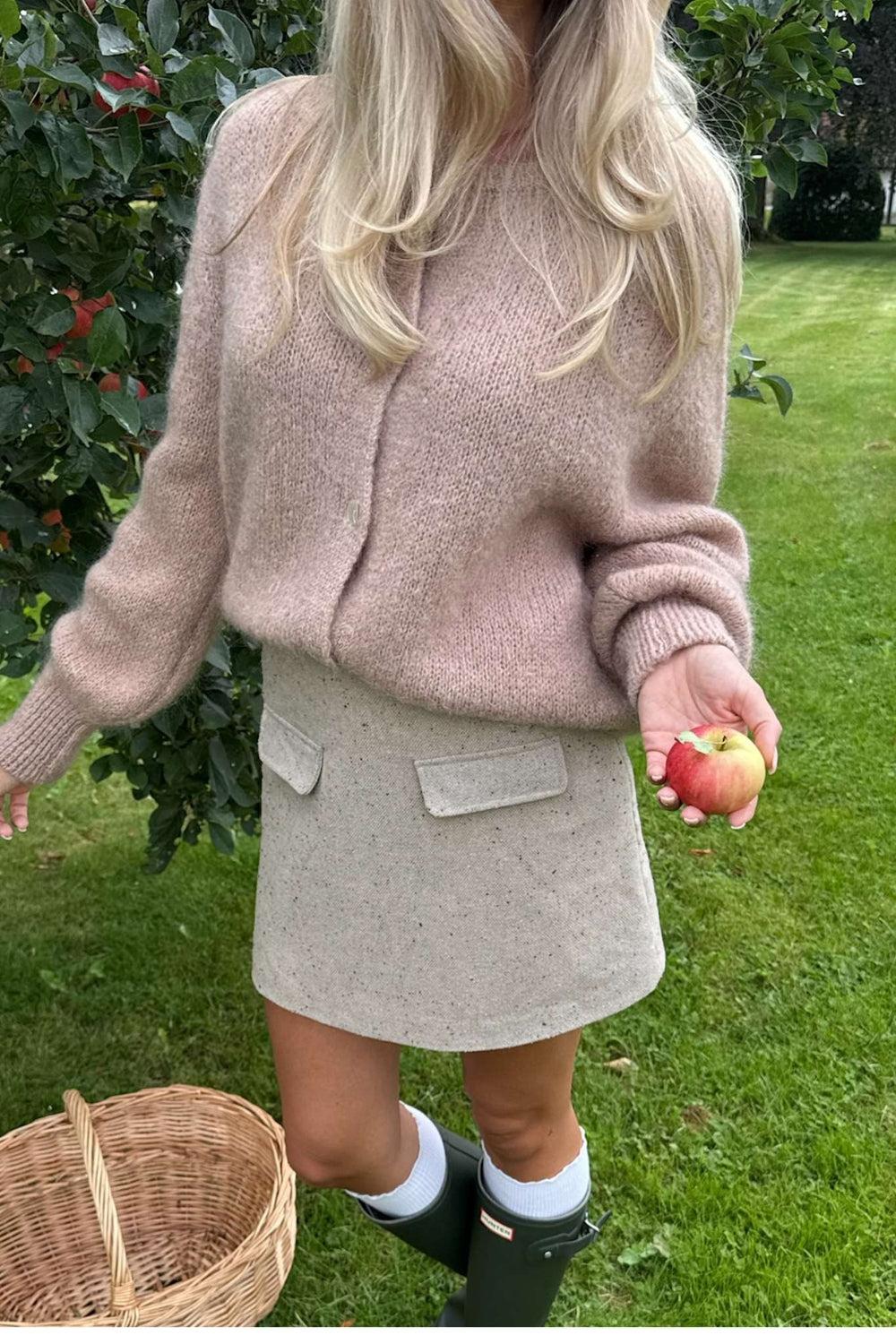 Ida Cardigan Dark Beige