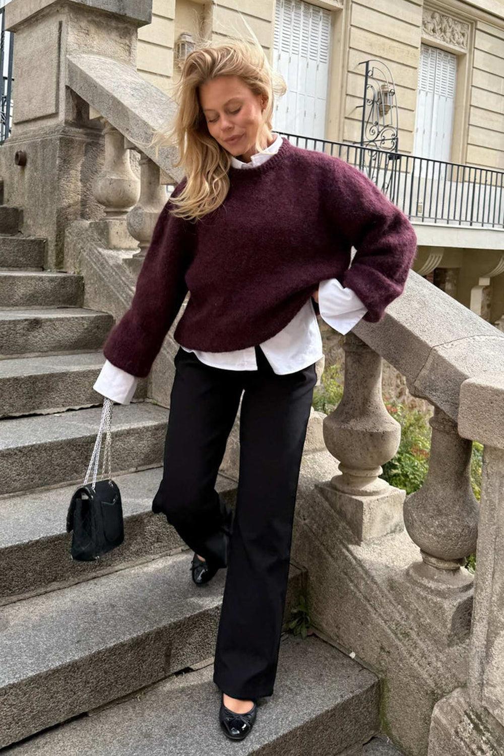 Ida Pullover Bordeaux