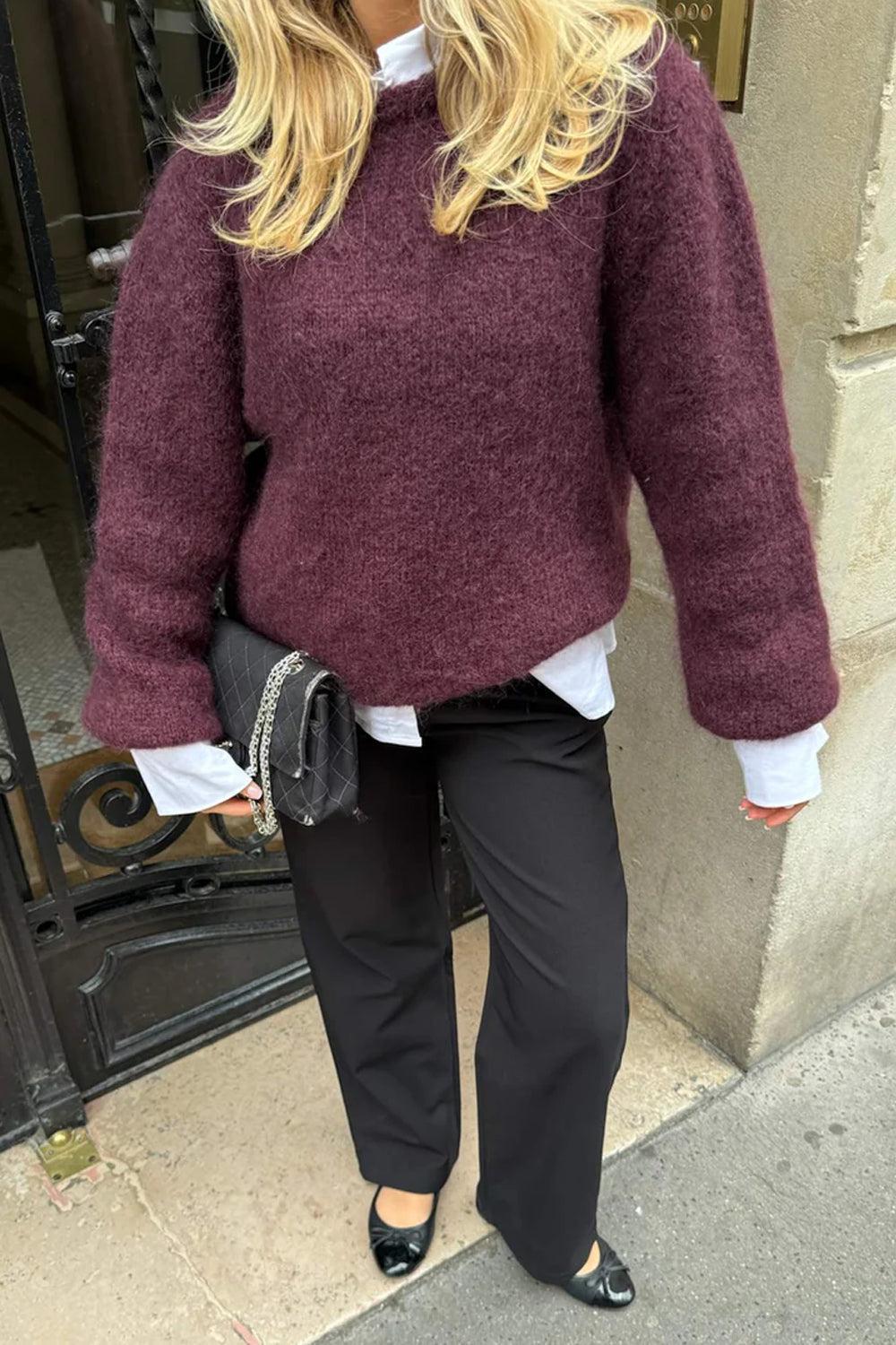 Ida Pullover Bordeaux