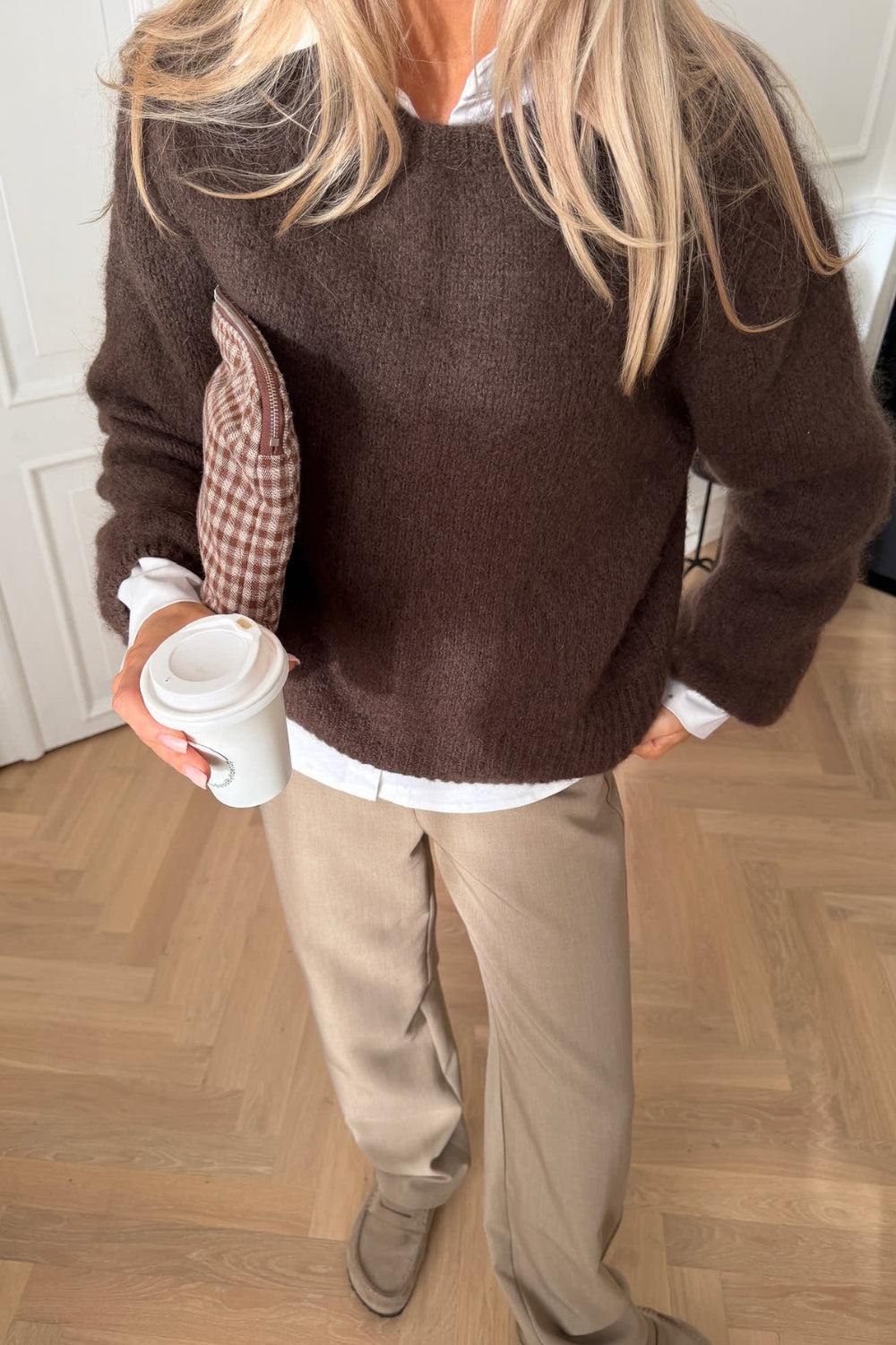 Ida Pullover Dark Brown