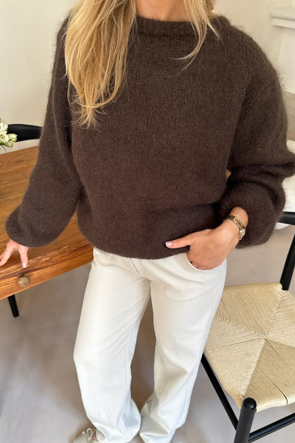 Ida Pullover Dark Brown