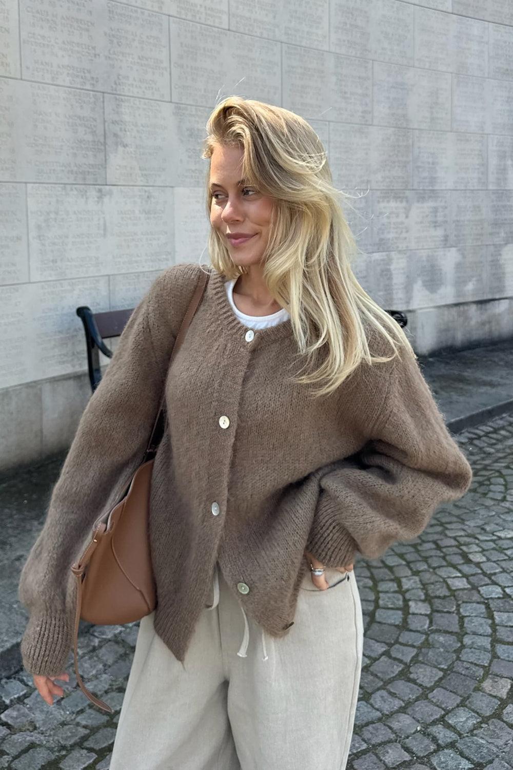 IdaIC Cardigan Camel