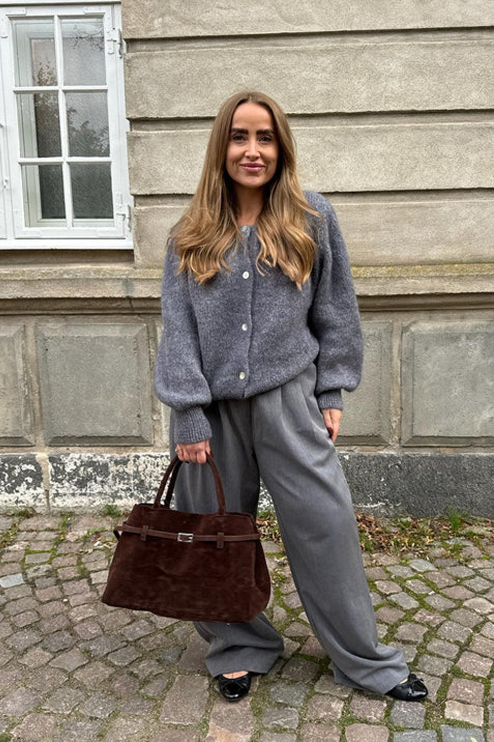 IdaIC Cardigan Dk Grey