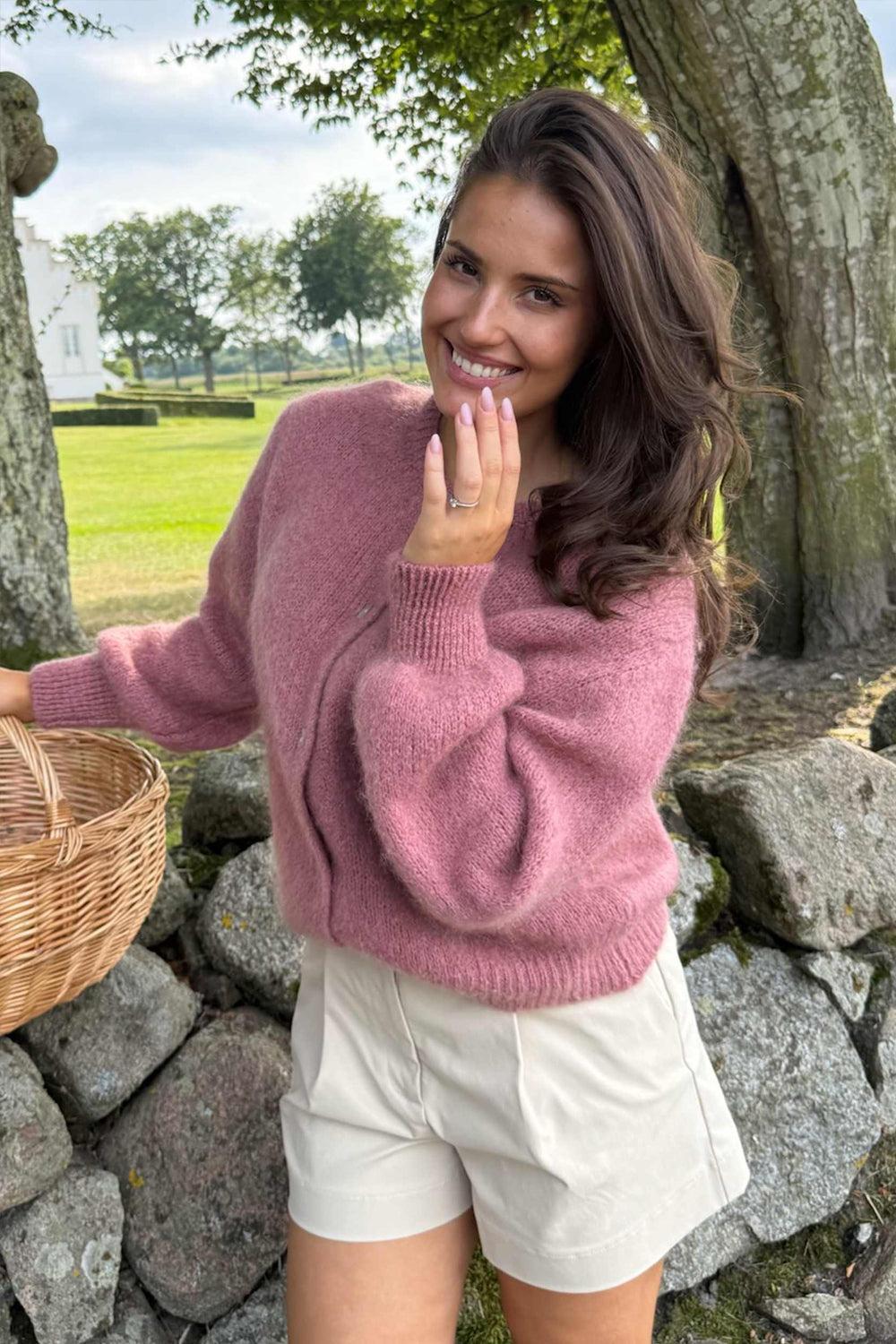 IdaIC Cardigan Dusty Rose