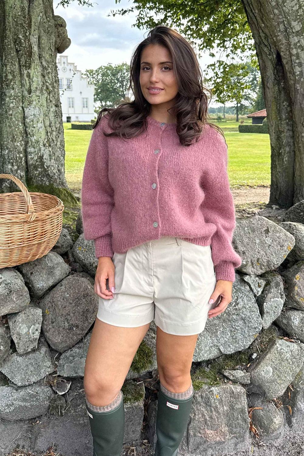 IdaIC Cardigan Dusty Rose