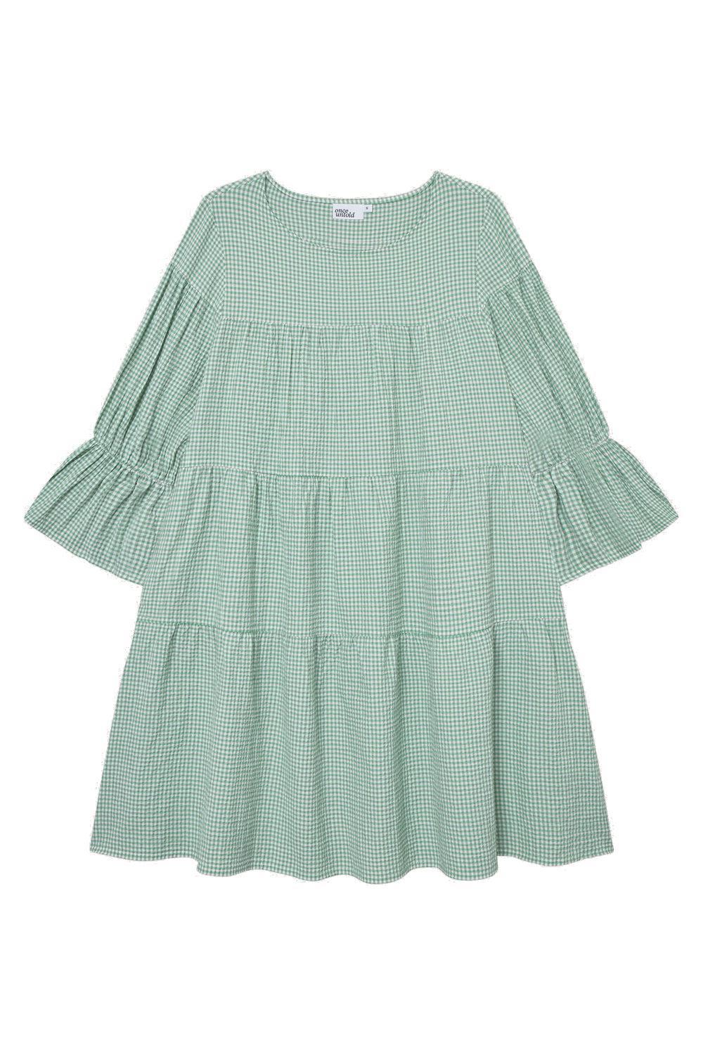 Indiana Dress green/white