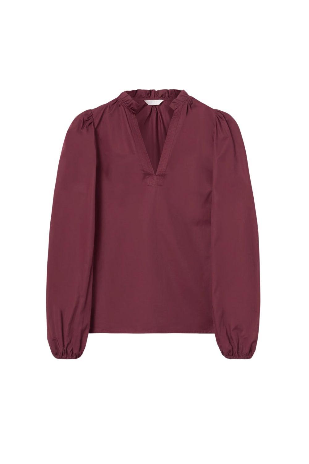 Infinity Blouse Dark Red
