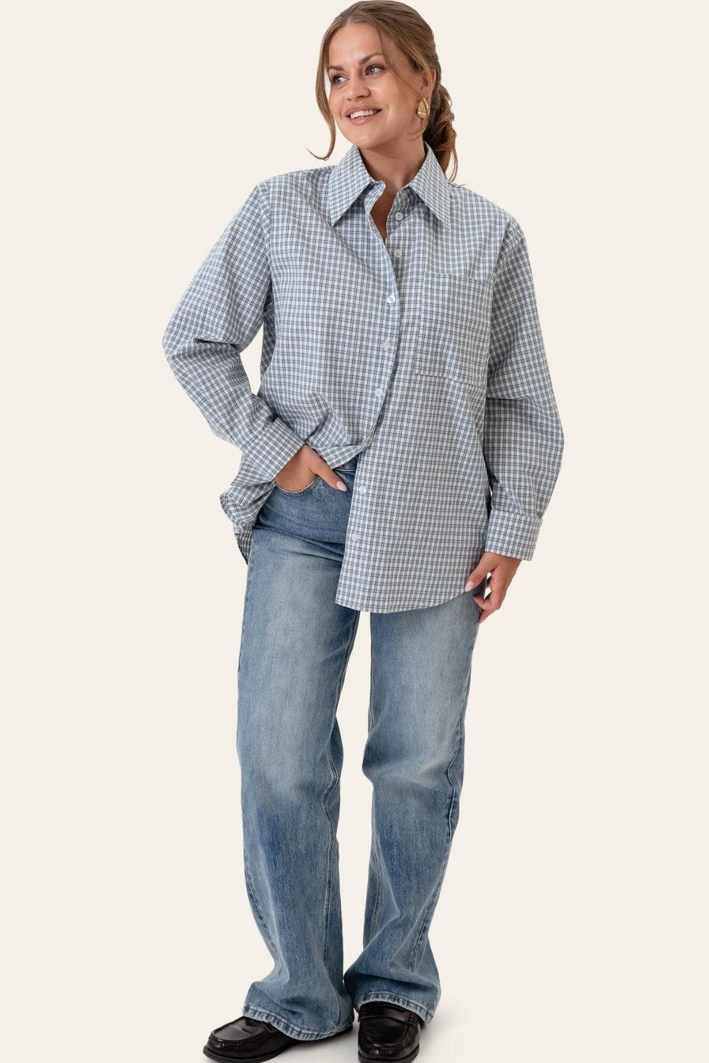 IsabellaIC Shirt Blue Check