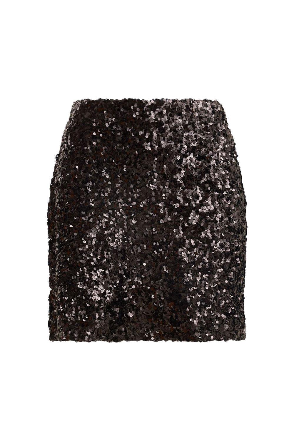 Jackson Sequin Skirt Black