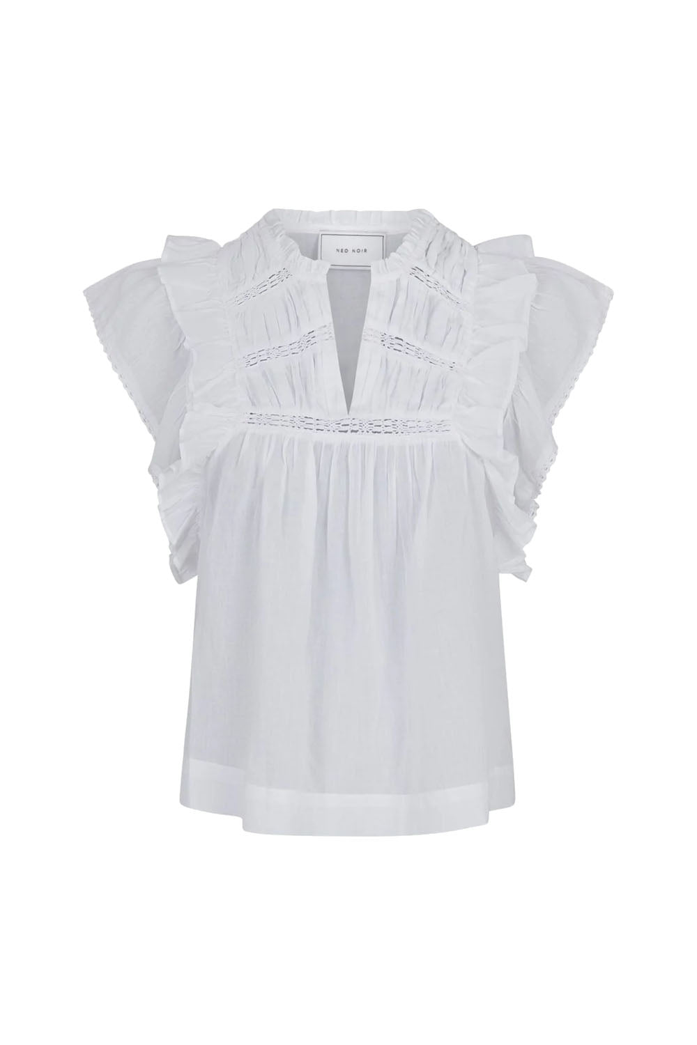 Jayla S Voile Top White