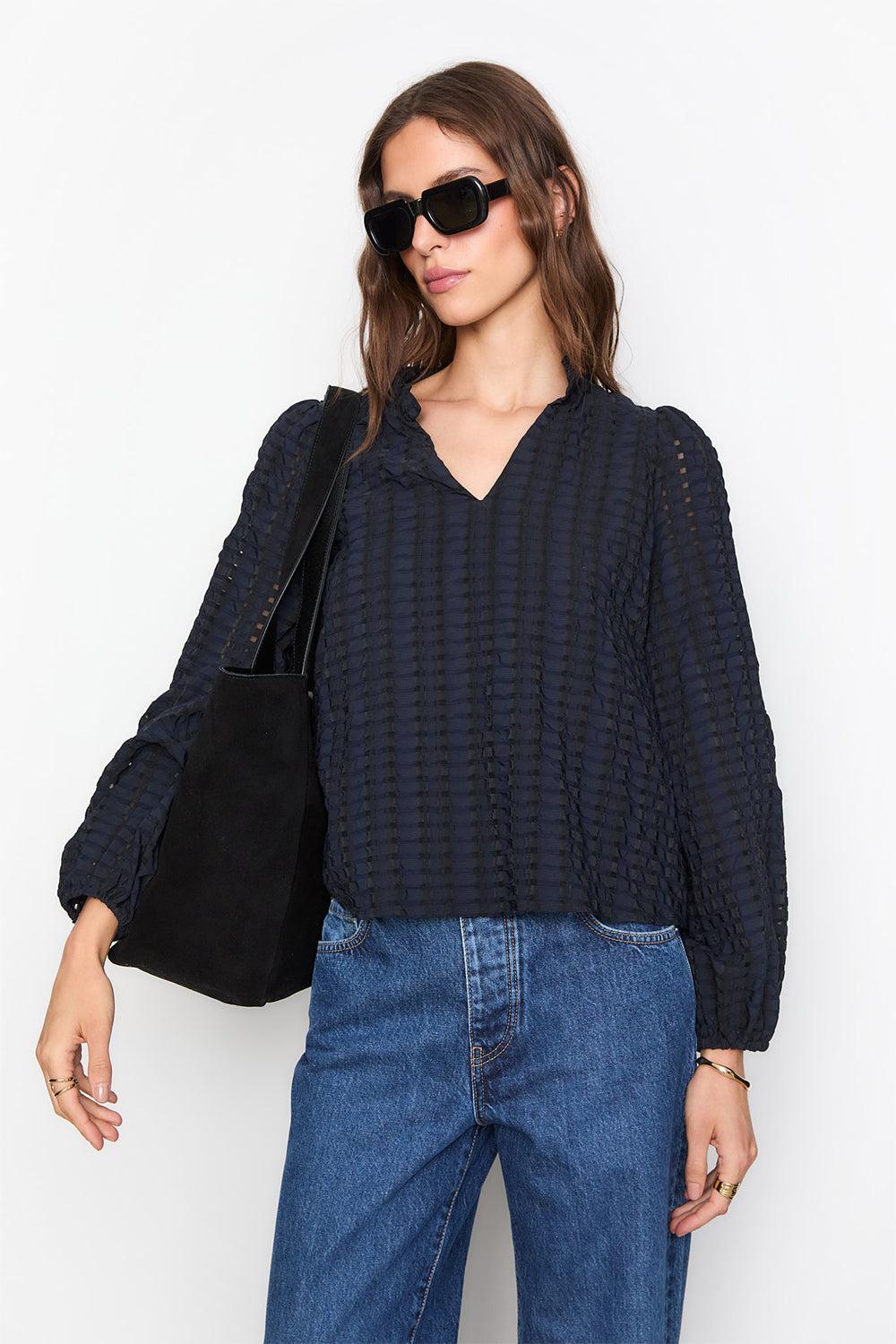 Jayne Blouse Navy