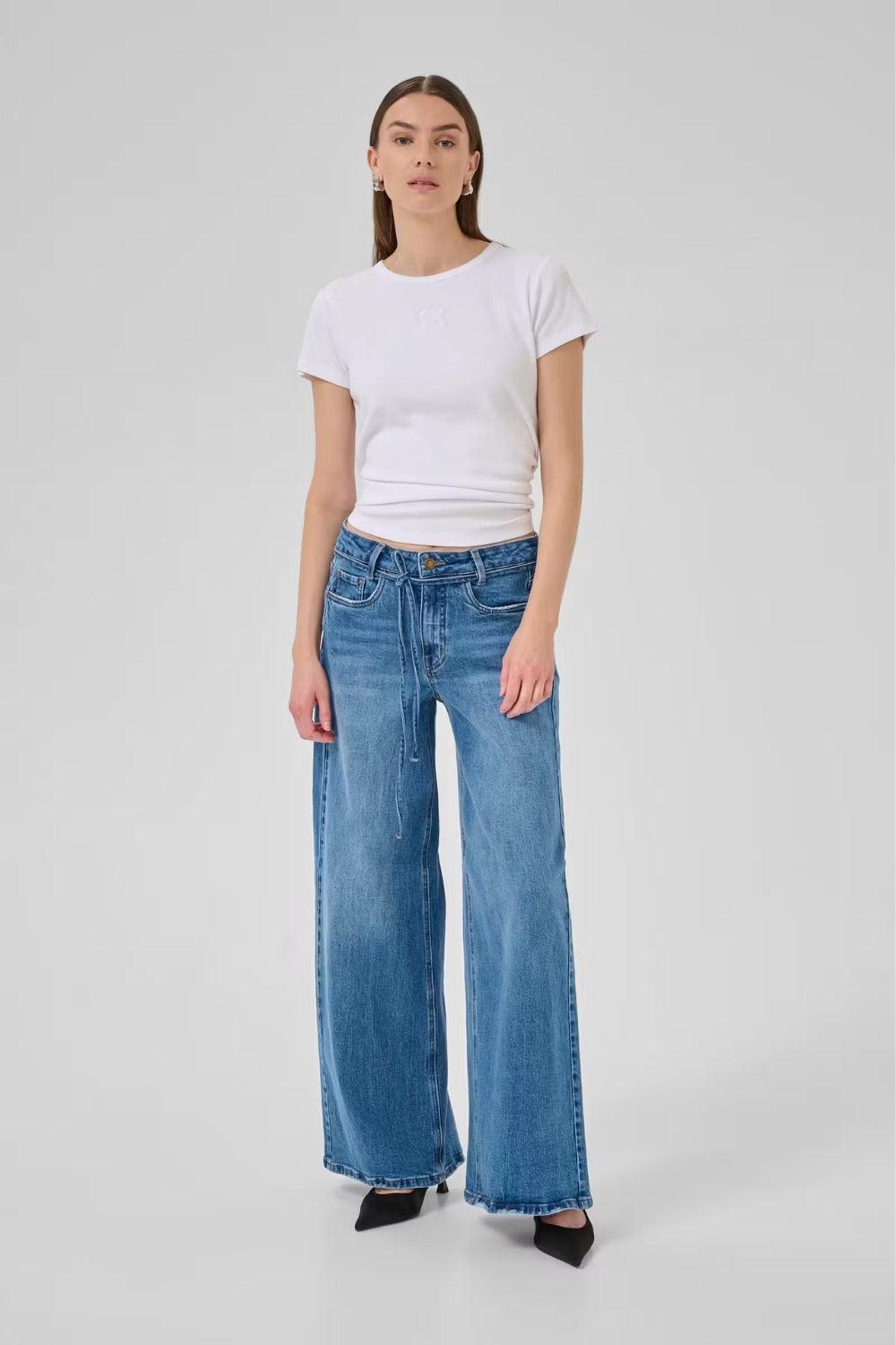 Jeans Wide MWKaro Medium Blue Wash