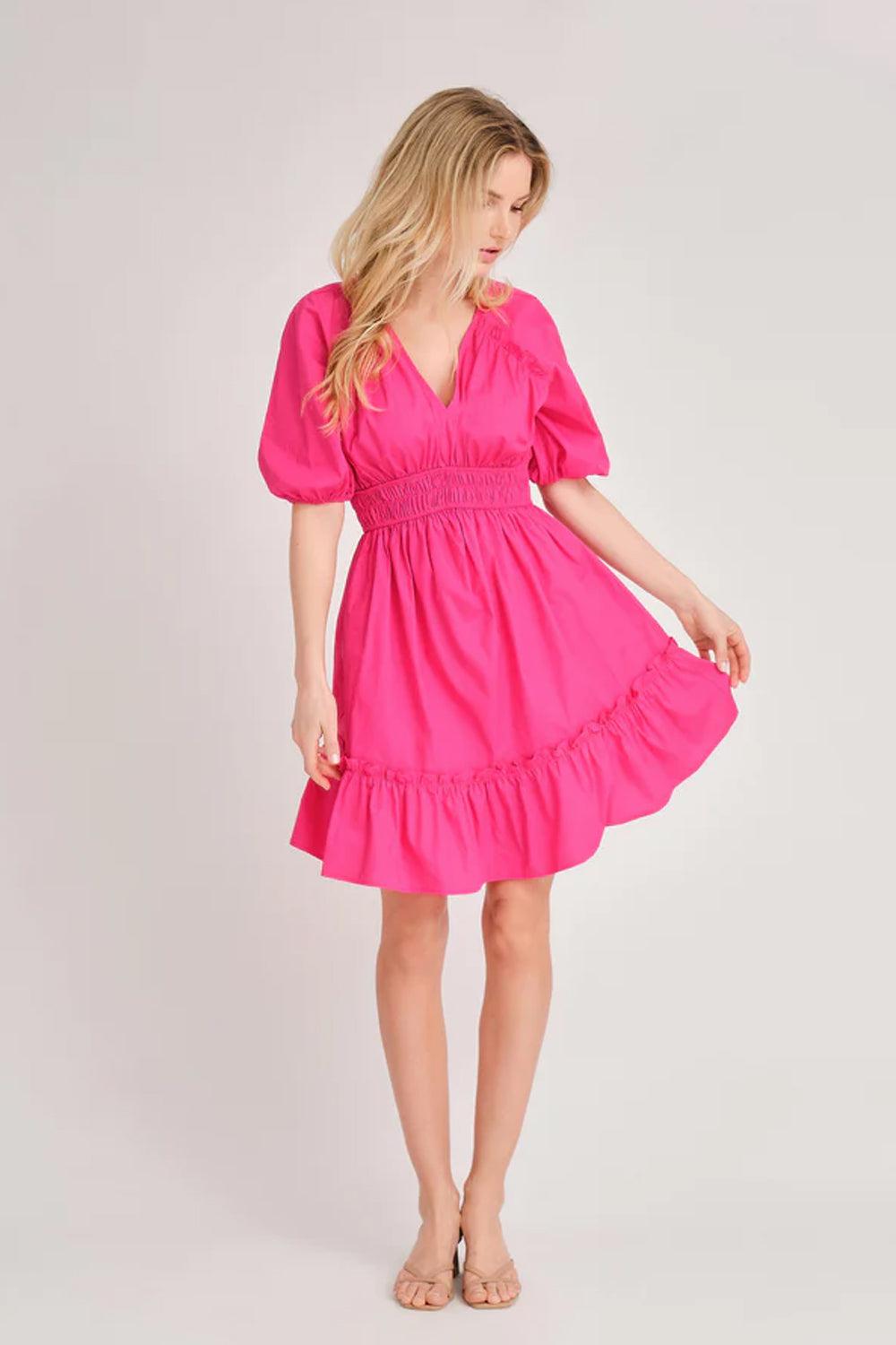 Josa Dress Hot Pink