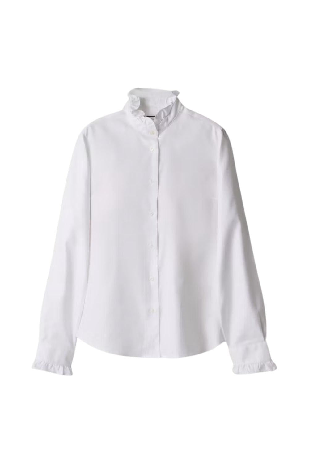 Juliette Herringbone Shirt White