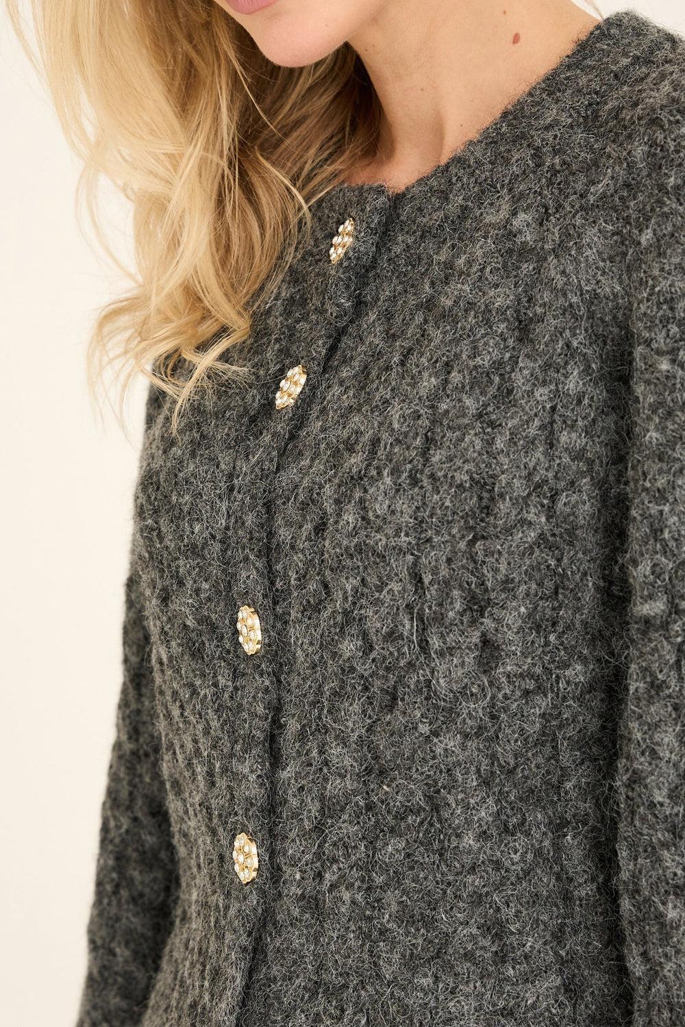 Kabba knit Cardigan Dark Grey