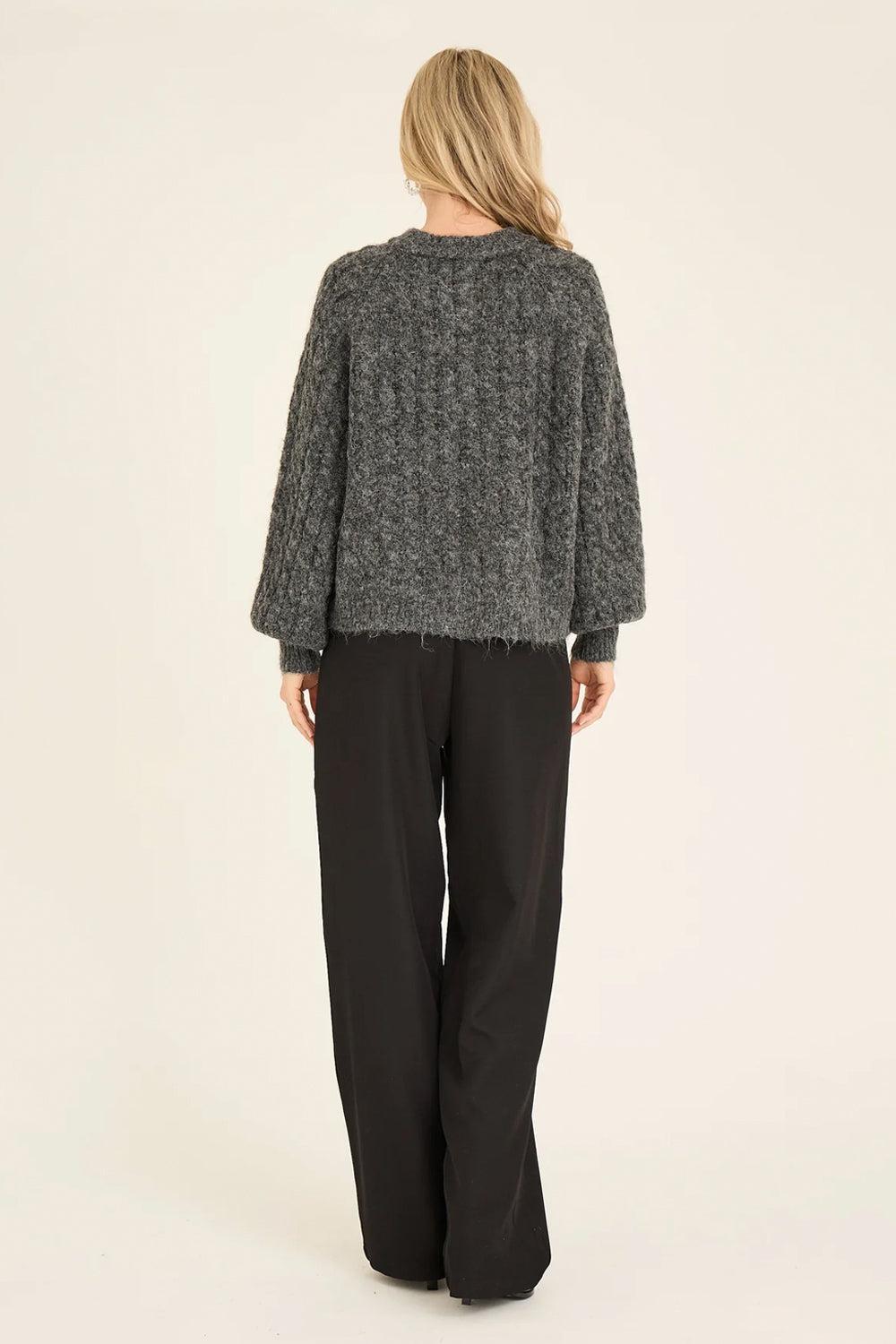 Kabba knit Cardigan Dark Grey
