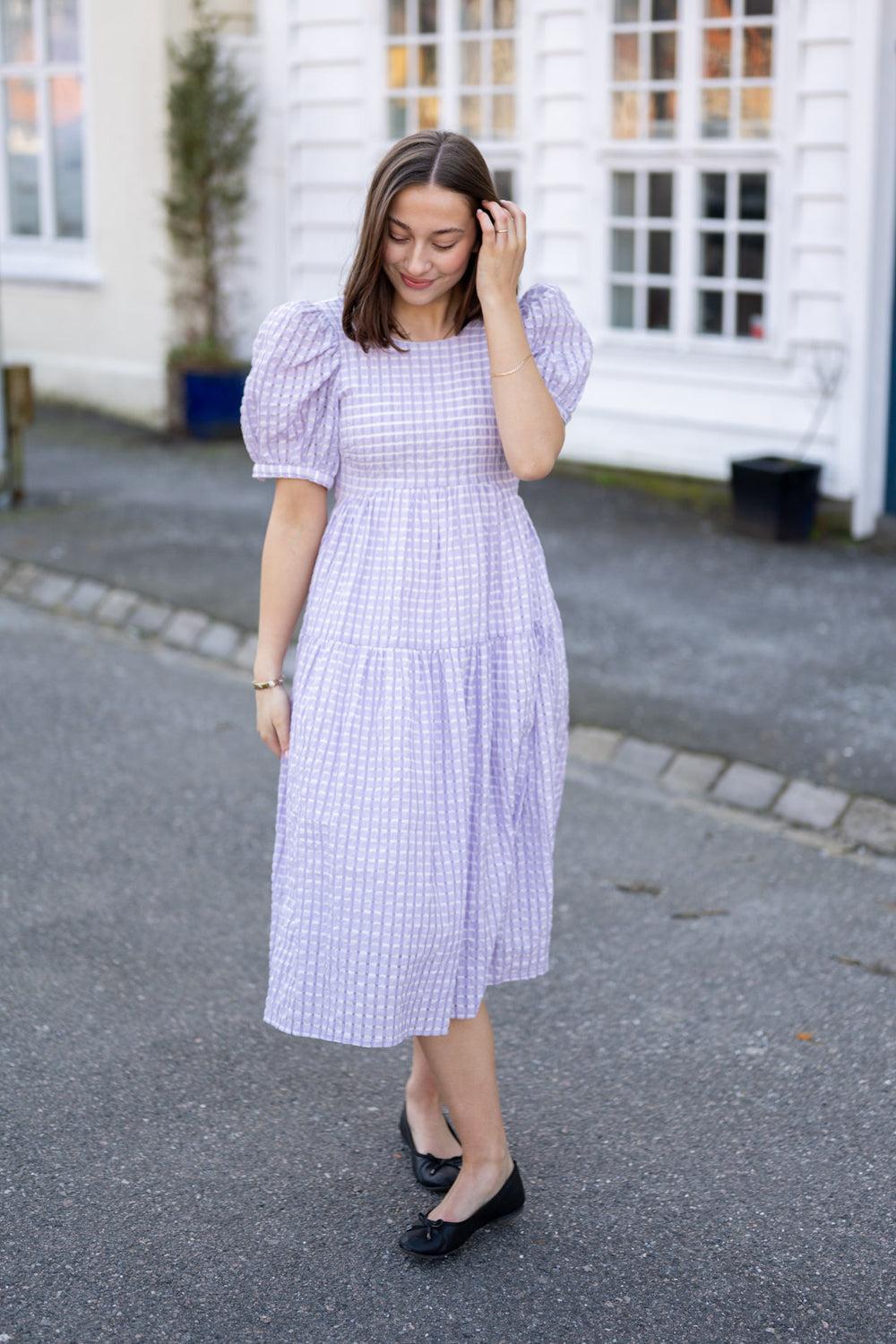 Kaja Dress Sheer Lavender