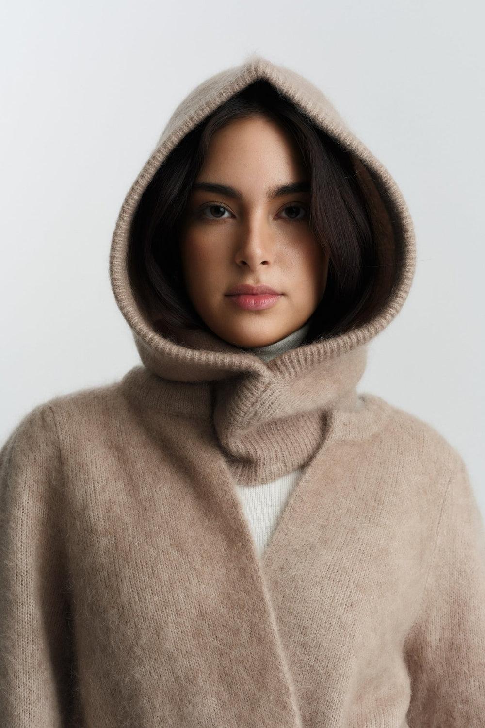 Kajsa Chunky Balaclava Hazel Beige