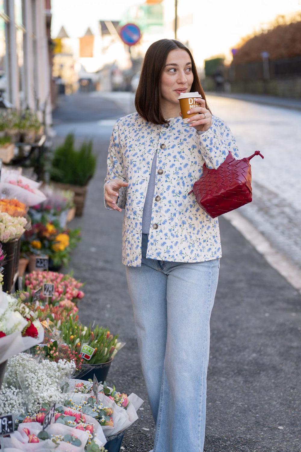 Kammy Jacket White / Blue