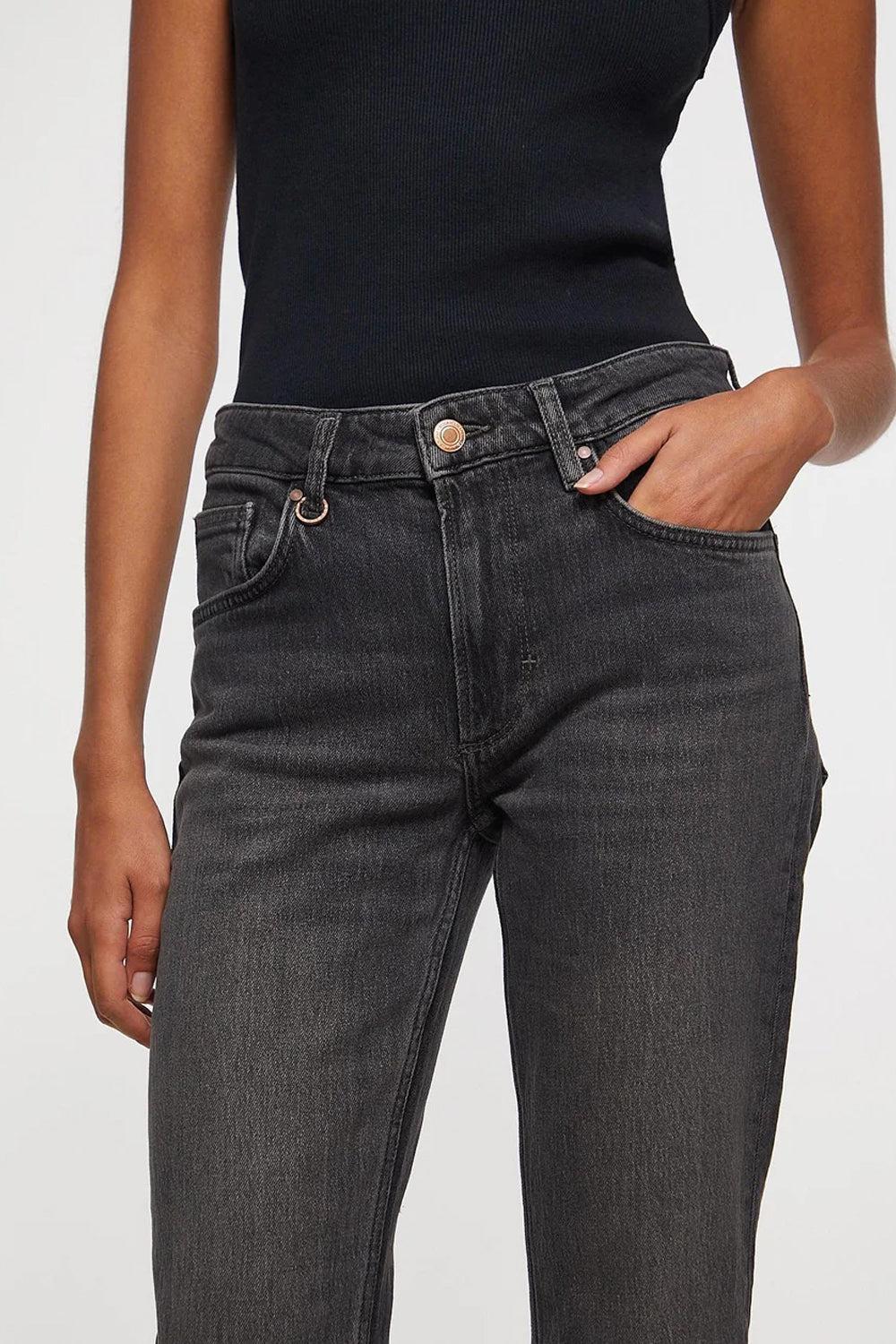 Kara Boot Marmont Washed Black 32"