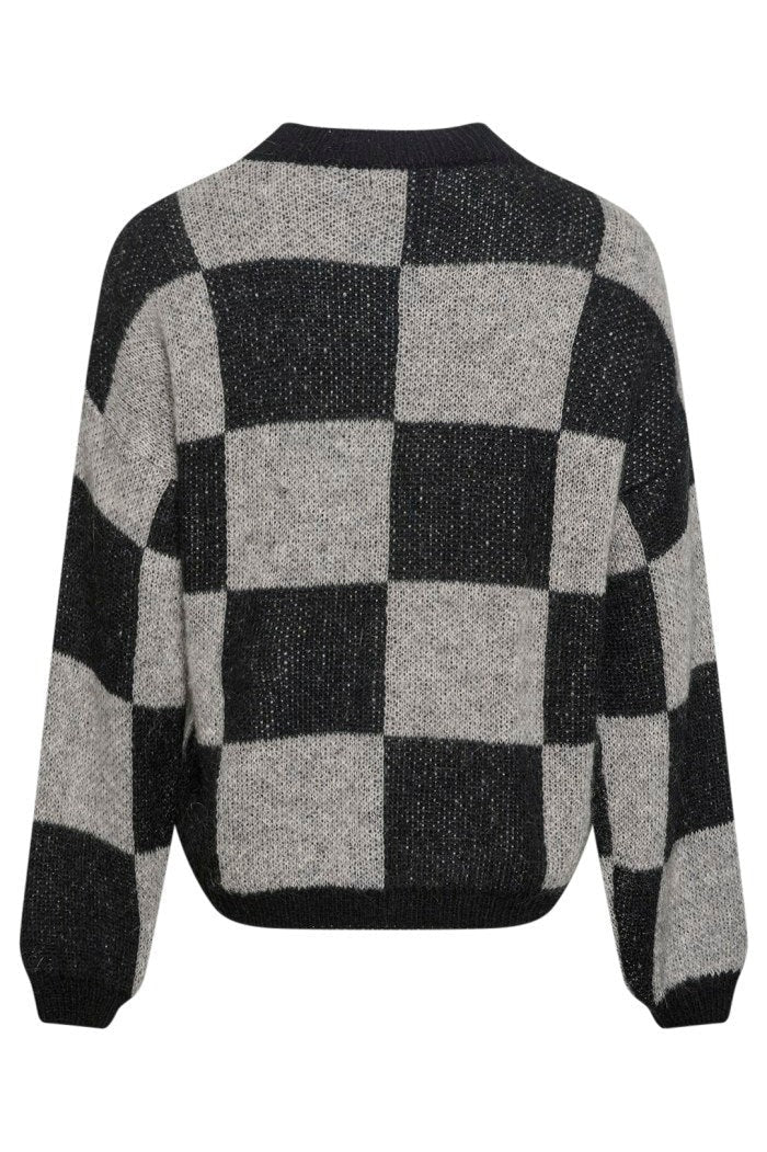 Kiana Knit Sweater Black/Grey
