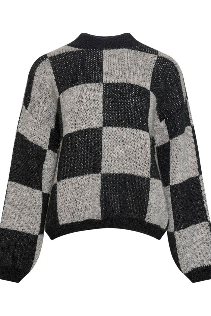 Kiana Knit Sweater Black/Grey