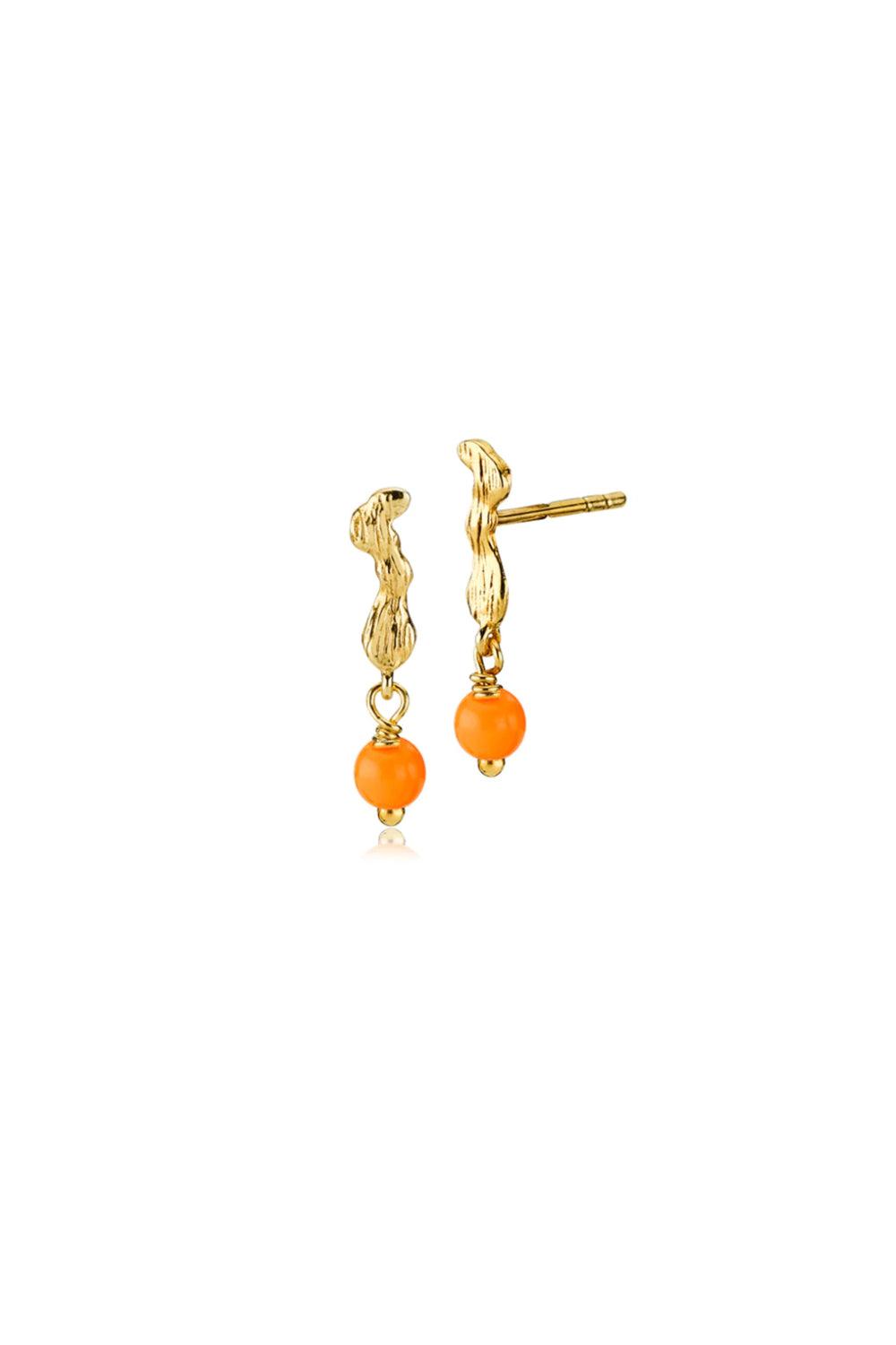 Lærke Bentsen x Sistie Earrings Coral Gold