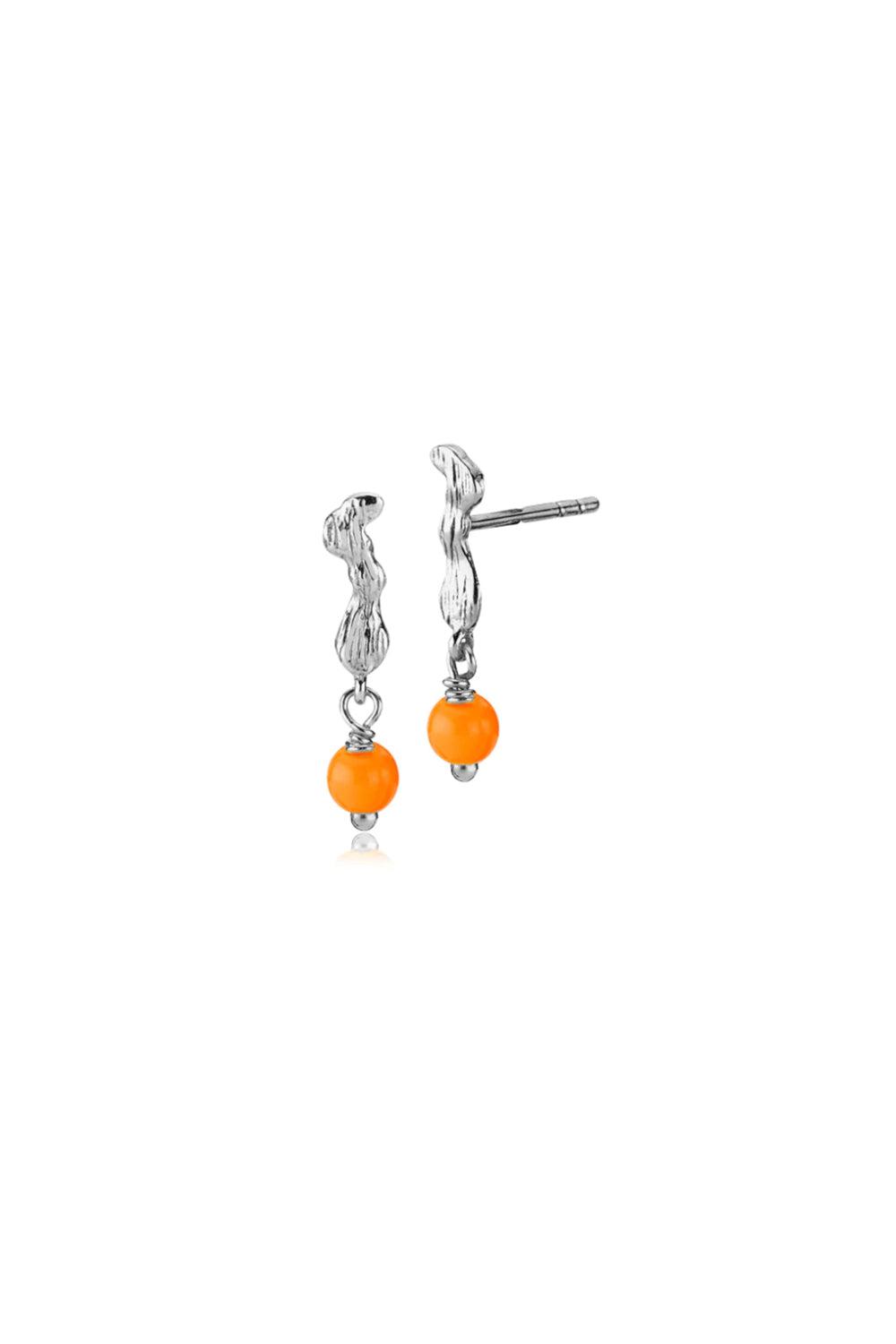 Lærke Bentsen x Sistie Earrings Coral Silver