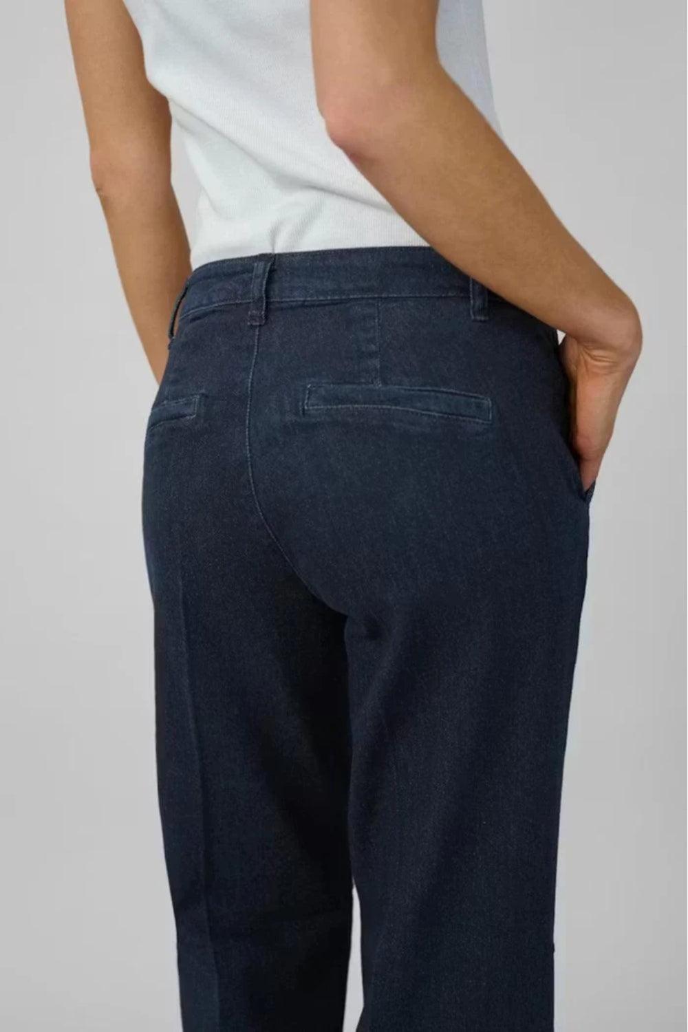 Lara pant dark blue Un-Wash