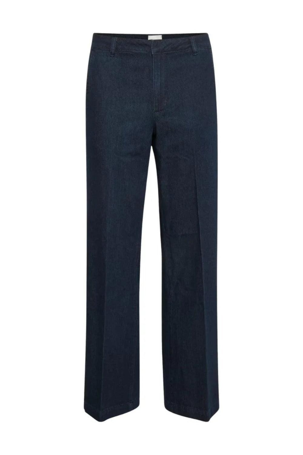Lara pant dark blue Un-Wash
