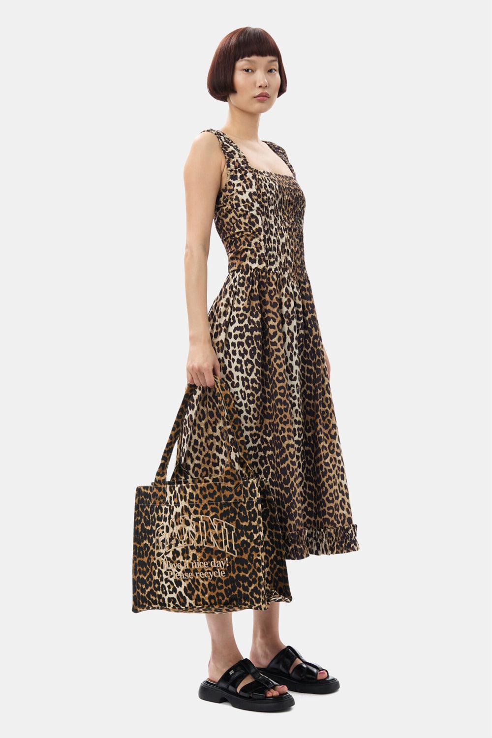 Large Easy Shopper Print Leopard