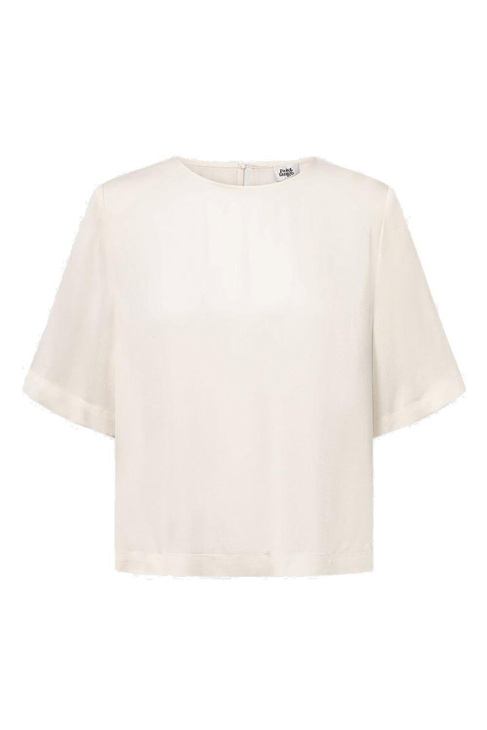 Leonie Satin Tee Ivory