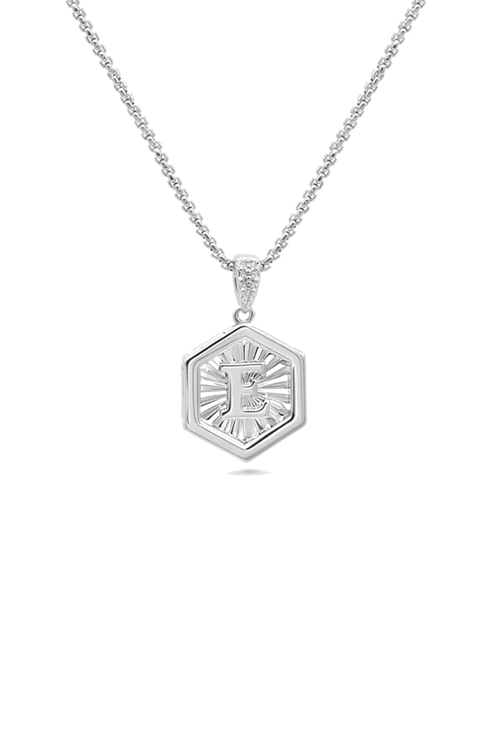 Letter Necklace Silver solid silver