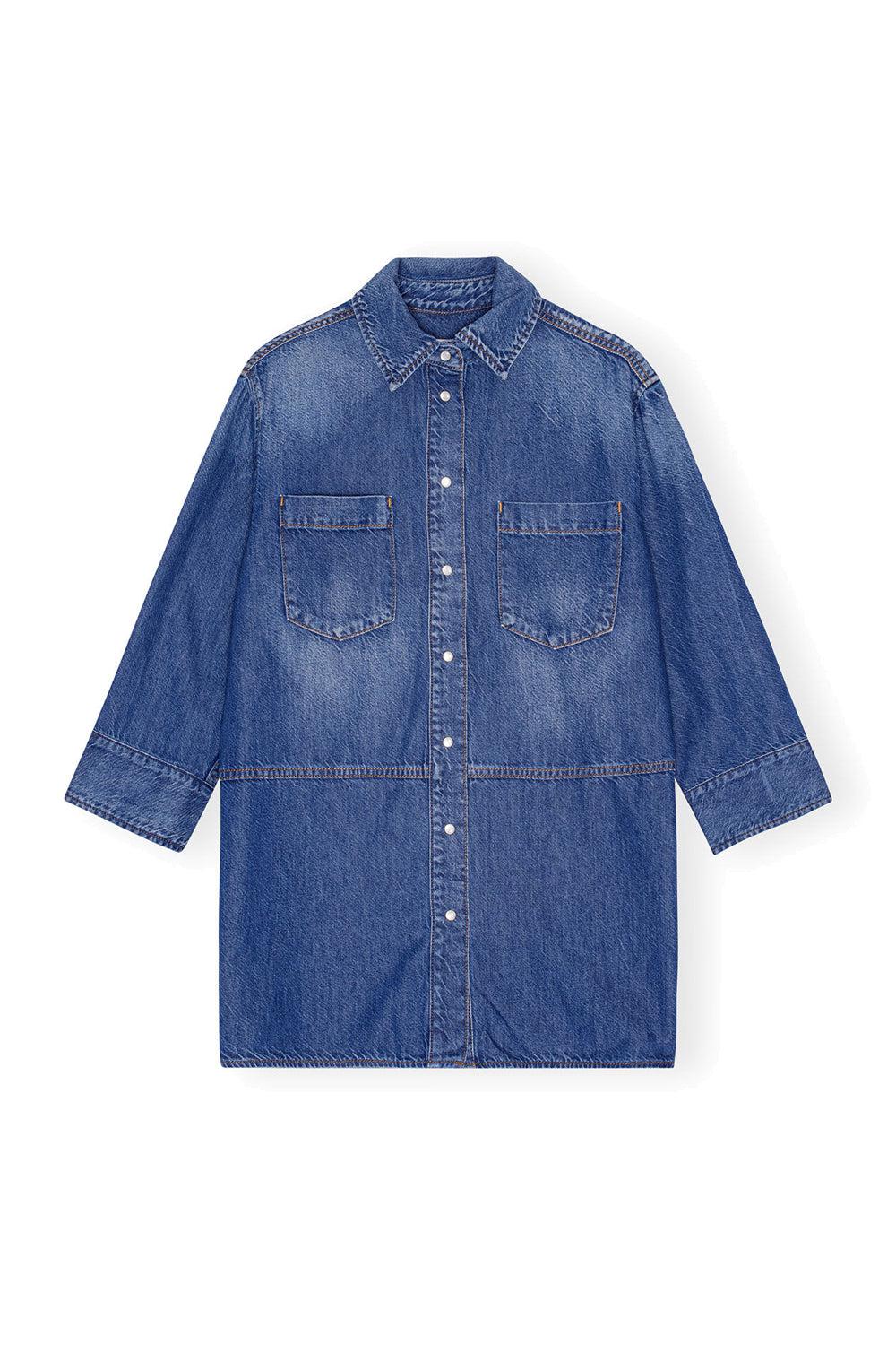 Light Denim Oversized Shirt blue