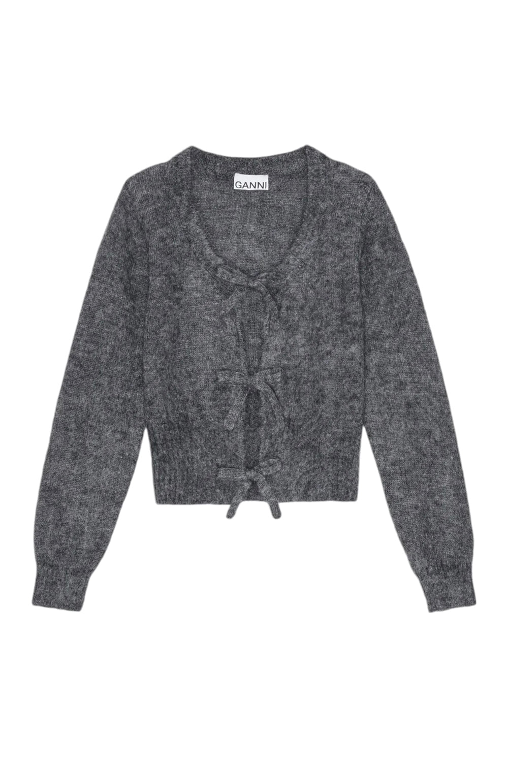 Light Mohair Tie String Cardigan Paloma Melange