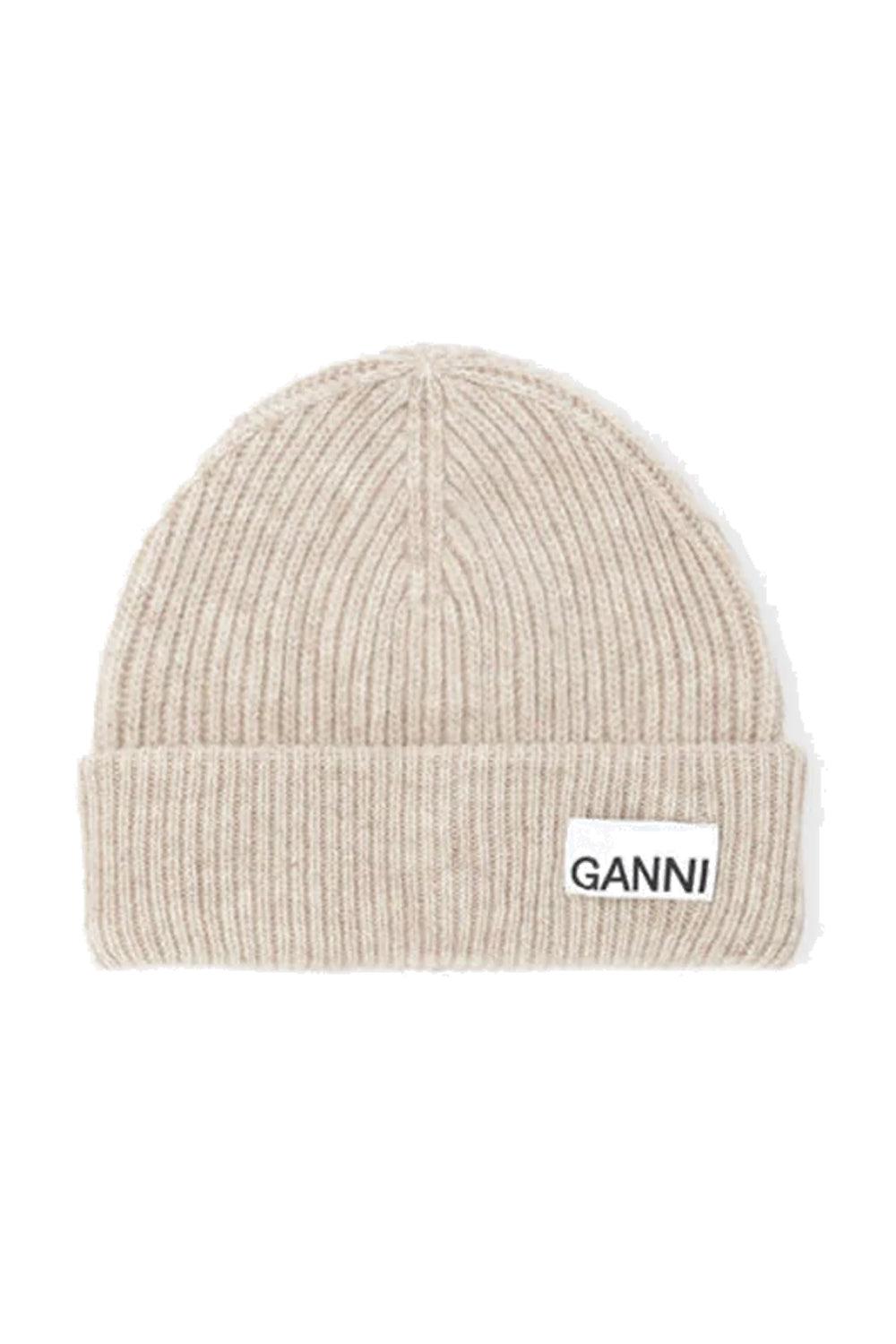 Light Structured Rib Knit Beanie Brazilian Sand