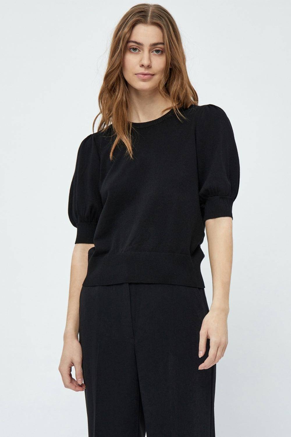 Liva Knit Tee Black