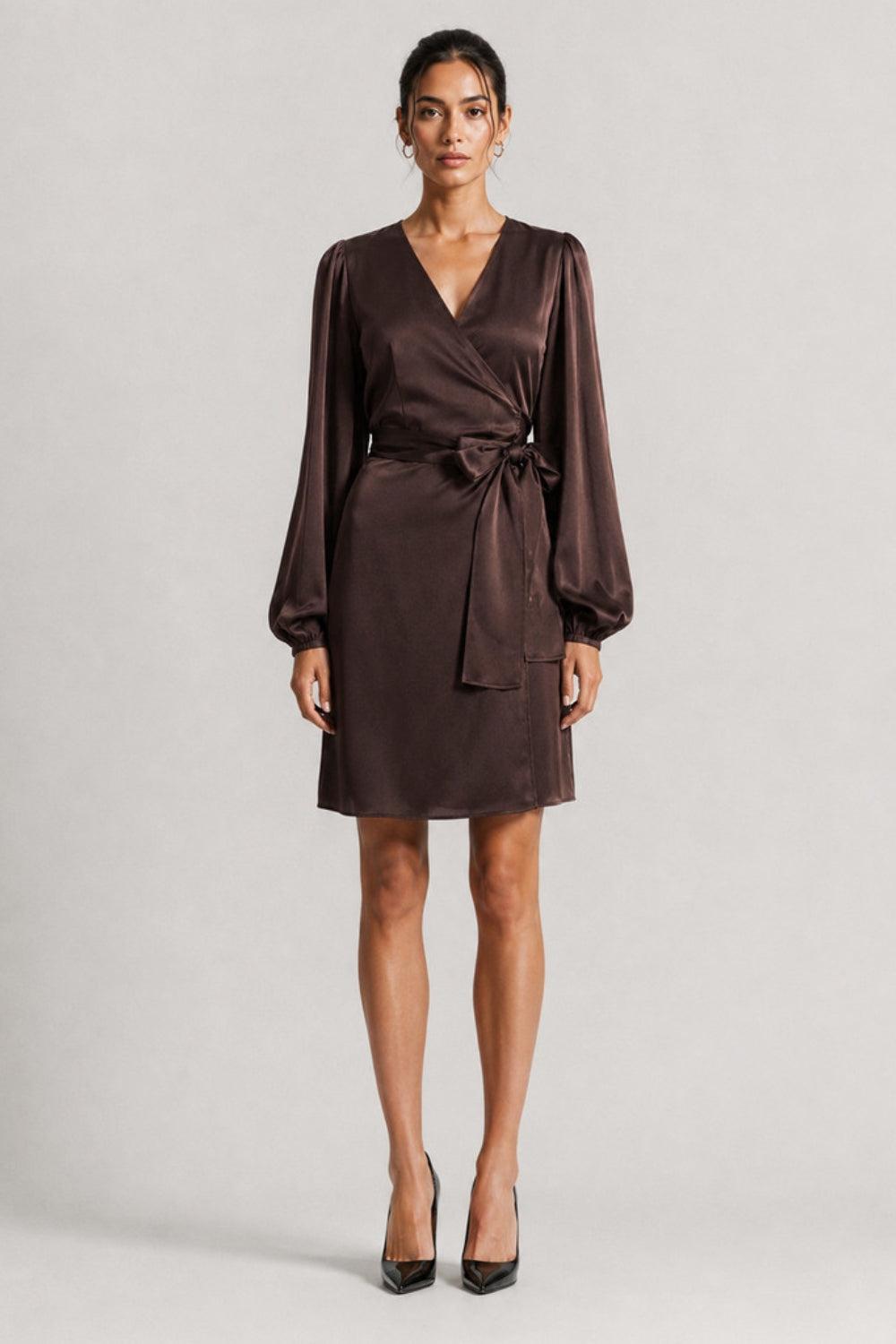 Locki Midi Dress Brown