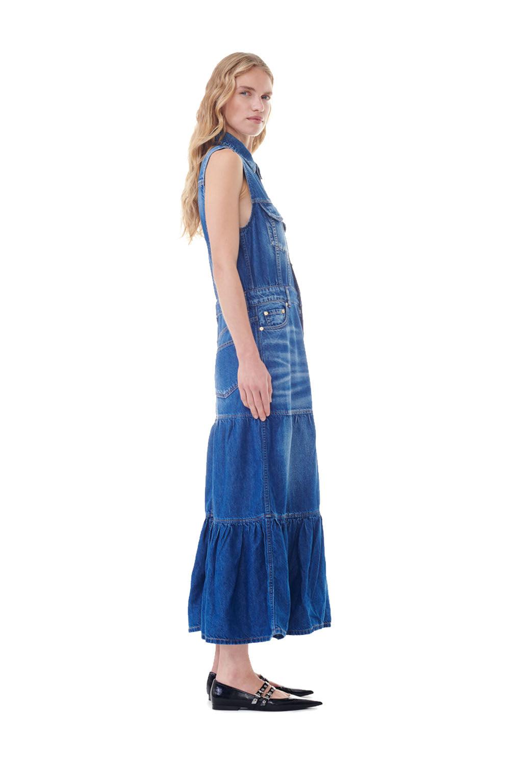 Long Dress Denim Blue