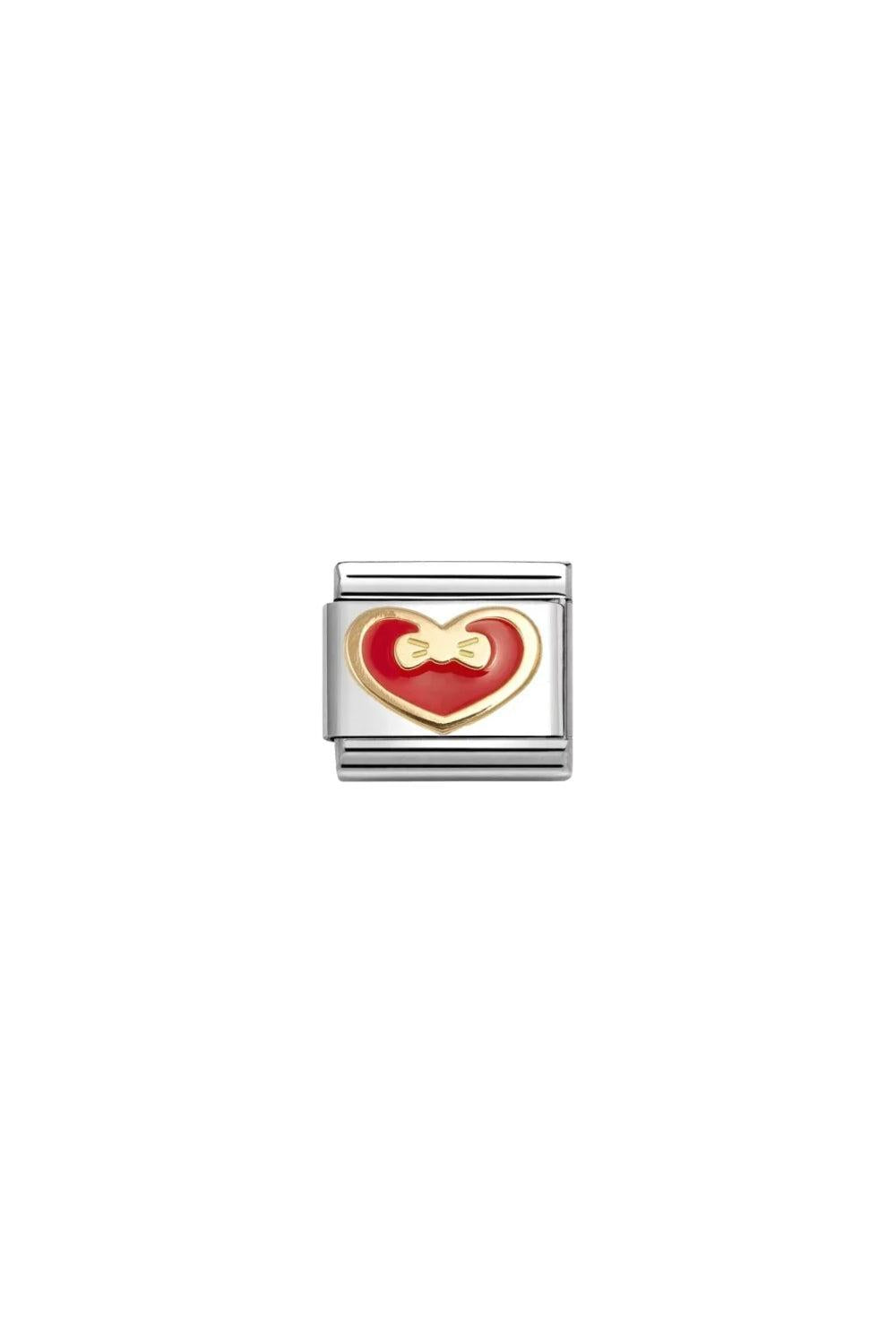 Love 18K Gold & Enamel Red Heart With Bow