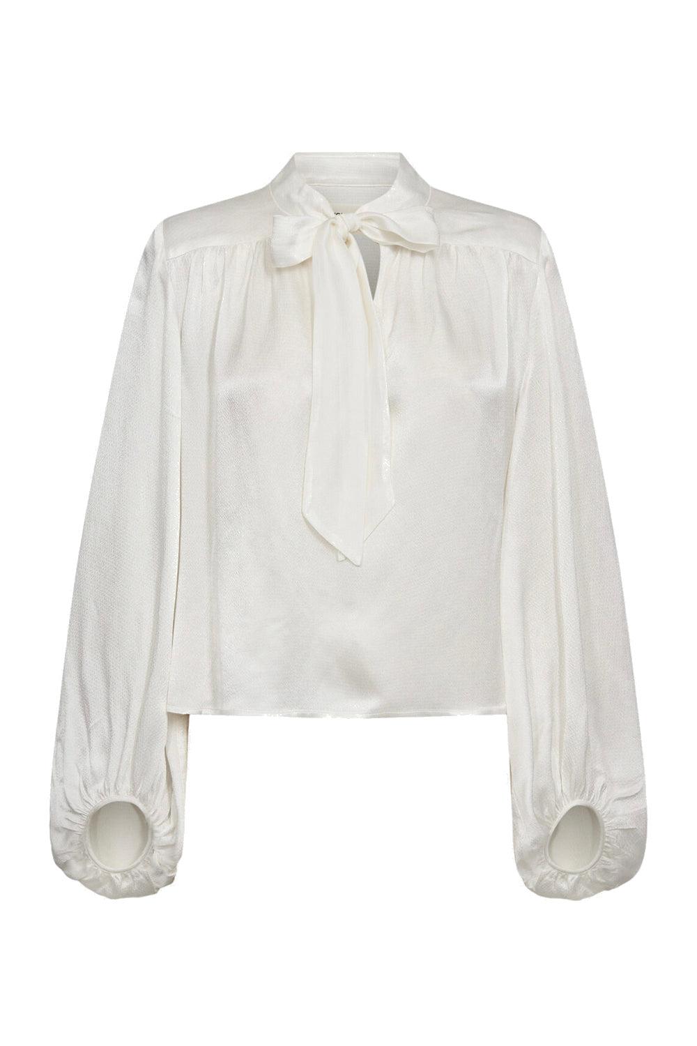 Lucille Bow Blouse Cream