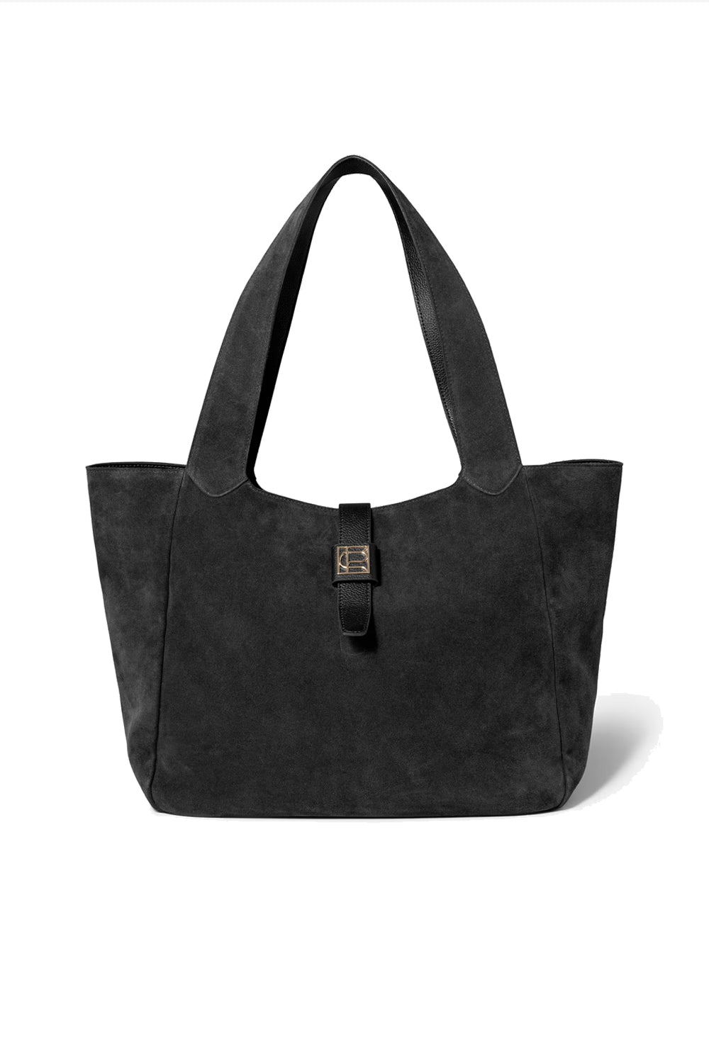 Lucille Tote Bag Small Black Suede