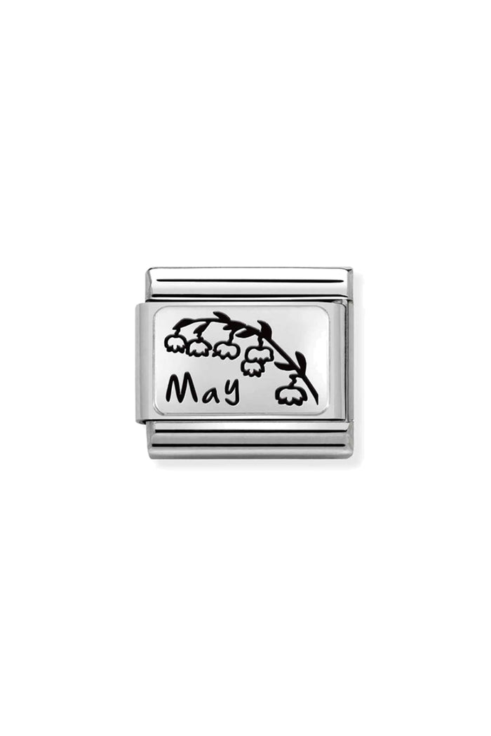 MONTH FLOWER PLATE 925 sterling silver MAY
