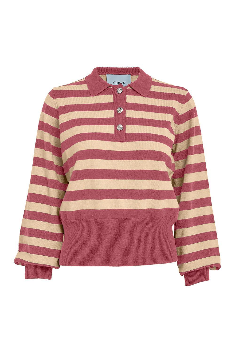MSAliana Knit Pullover Roan Rouge Stripe