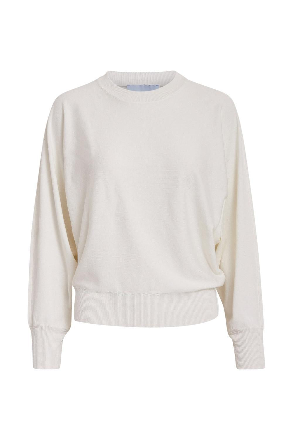 MSDana Bat Sleeve Knit Pullover Broken White