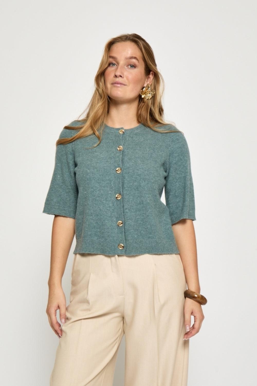 MSJanna Knit Cardigan North Atlantic Mel