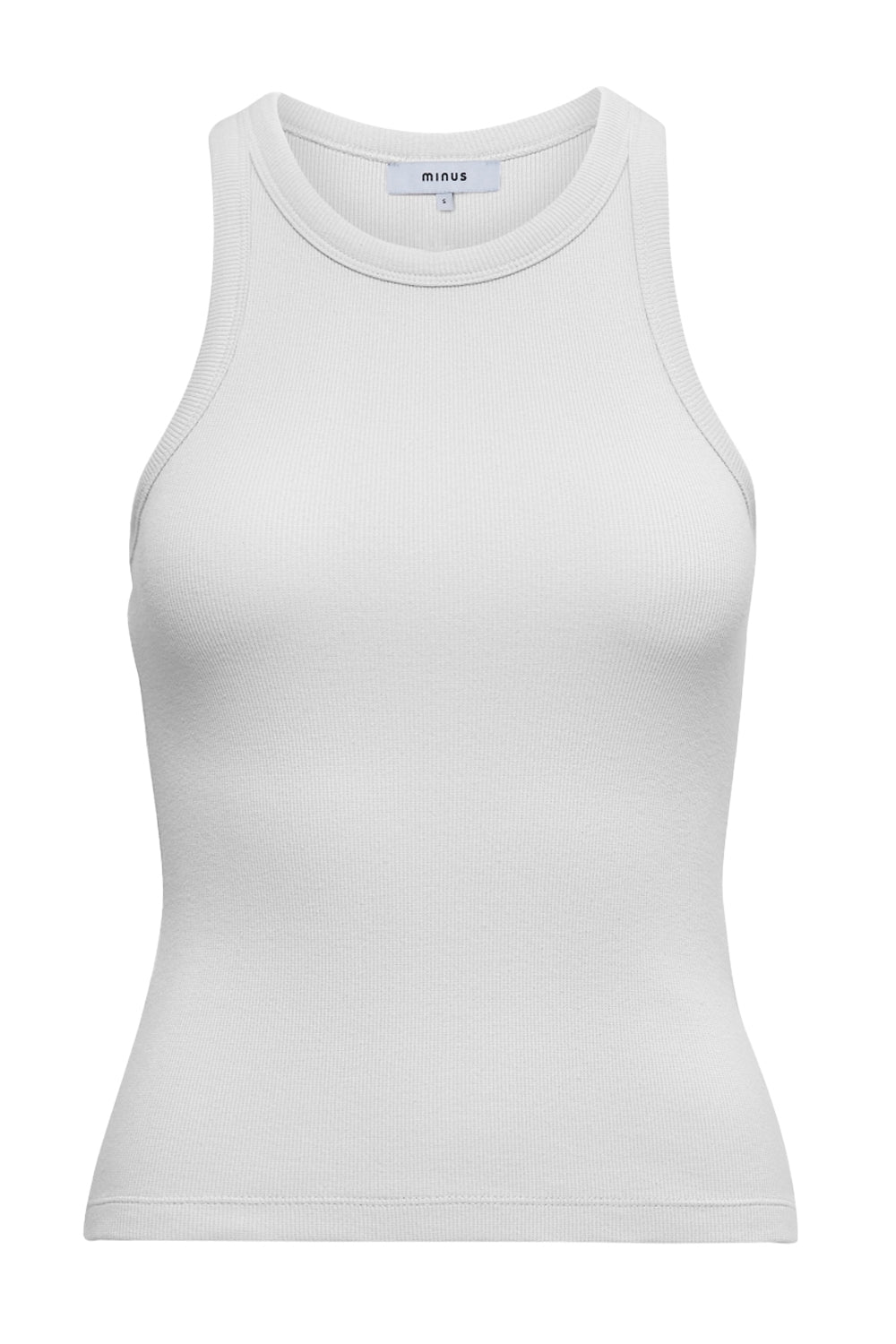 Maluna GOTS Rib Top White