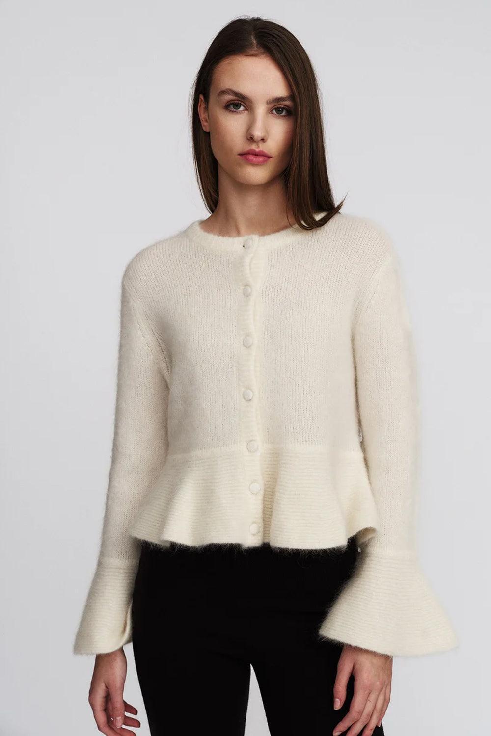 Maren Chunky Cardigan Bright White