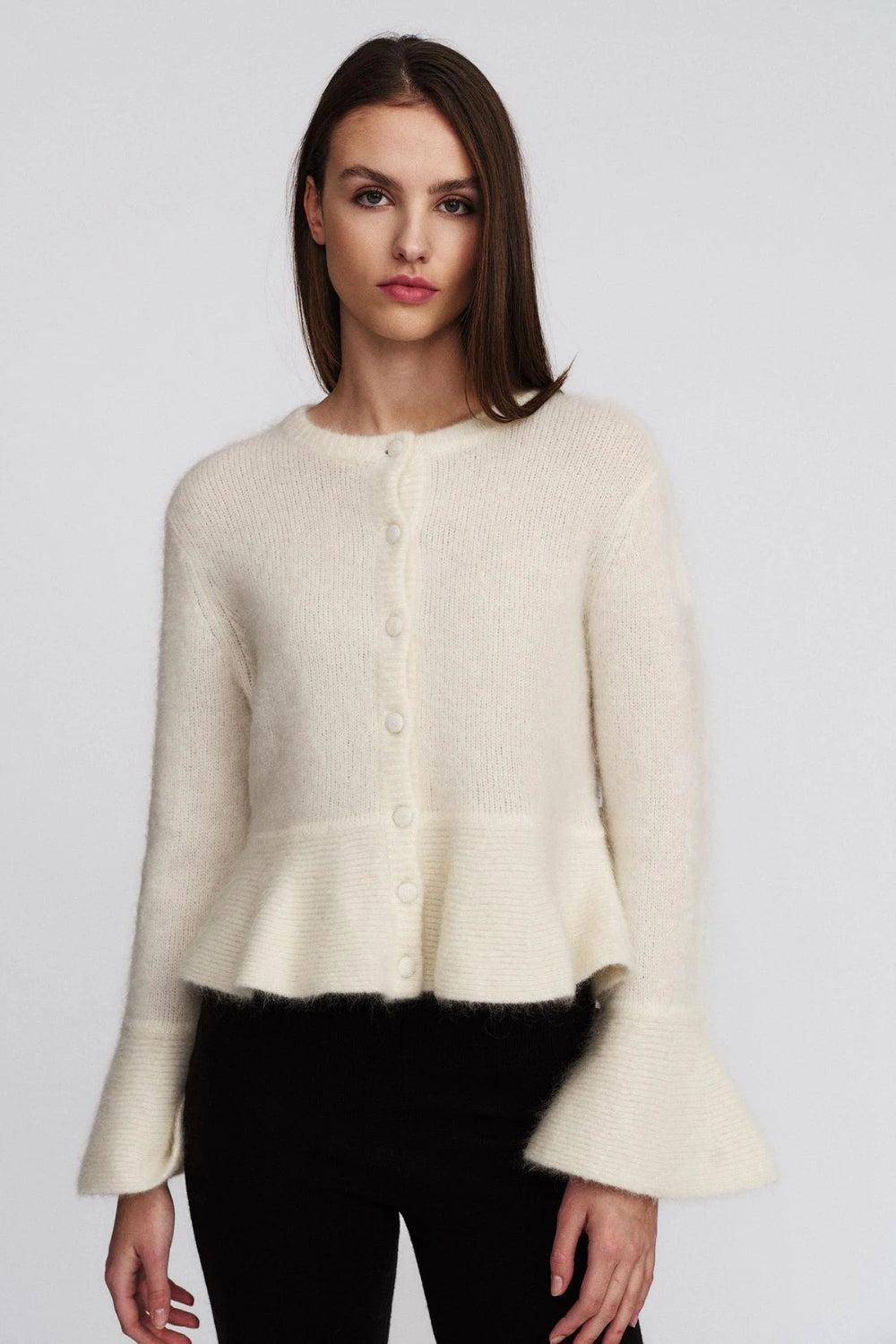 Maren Chunky Cardigan Bright White